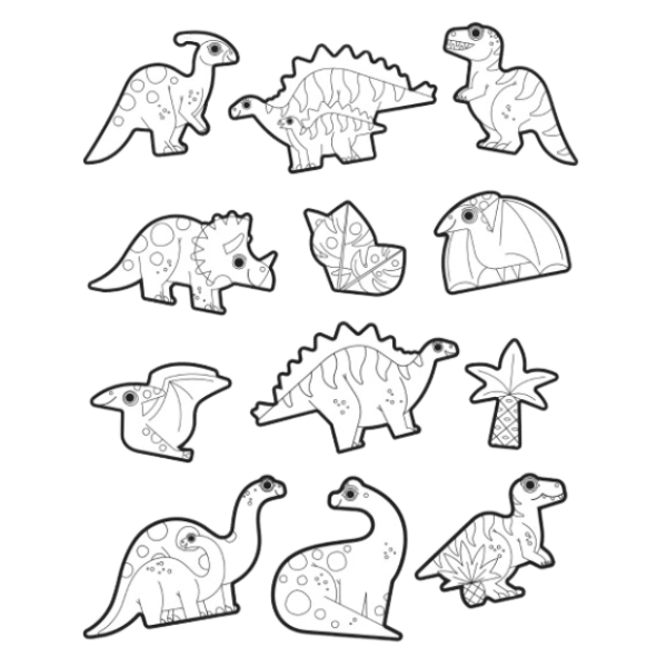 Stickers para Colorear Dinosaurios +5Crayons+Scene-2