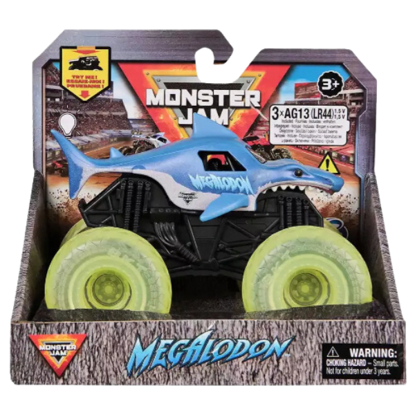 Monster Jam Vehículo Con Luz 1:43 Megalodon-0
