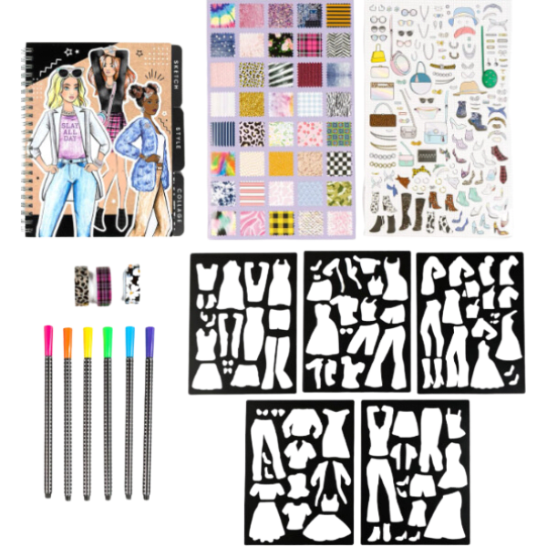 Kit Diario Gráfico Runway Fashion-2