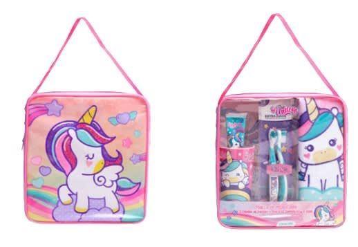 Gelatti Set Baño Incluye Toalla-Vaso-Pasta Dientes-2 Cepilllos Dientes Unicorn-1