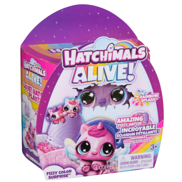 Hatchimals Alive! Eclosión Burbujeante Arcoiris-0