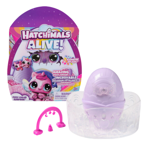 Hatchimals Alive! Eclosión Burbujeante Arcoiris-1