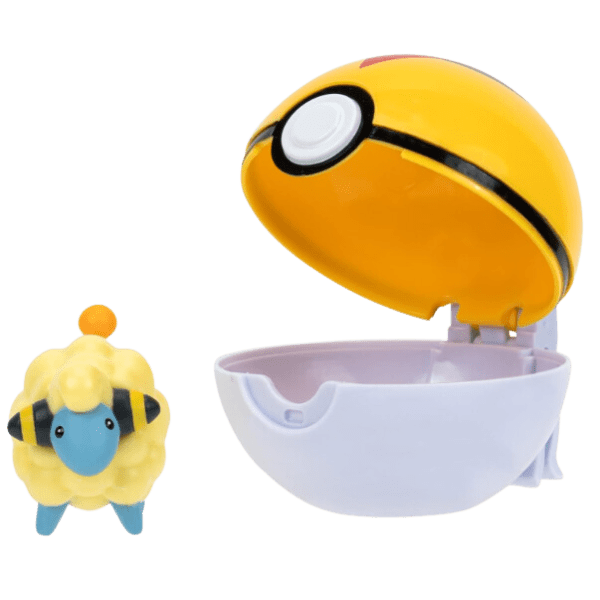 Pokemon Clip´N´Go Figura Mareep + Pokebola-3