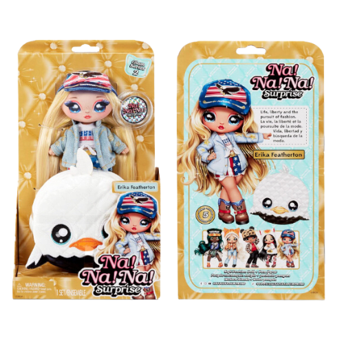 Muñeca y Monedero Na!Na!Na! ¡Surprise Glam! Series 2 Erika Featherton-1