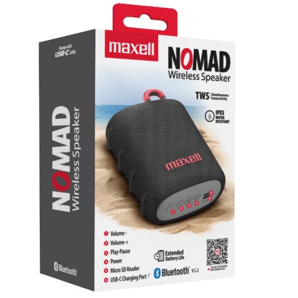 Parlante Bluetooth Nomad Gris-2