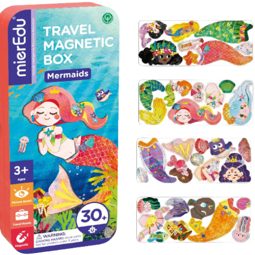  Puzzle Caja Magnética de Viaje Sirenas-0