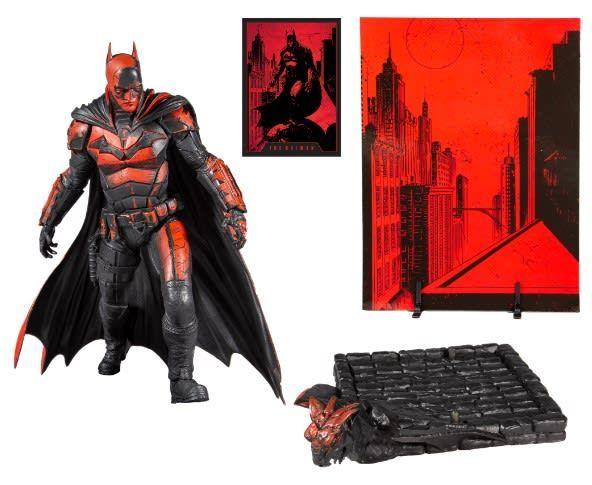 Estatua Posada Batman 30cm (Red/Black )DC Multiverse The Batman Movie -1