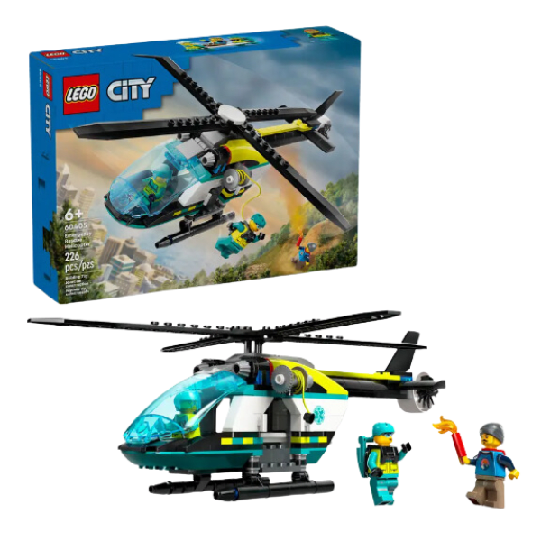 City Helicóptero de Rescate para Emergencias 226 Piezas 60405-0
