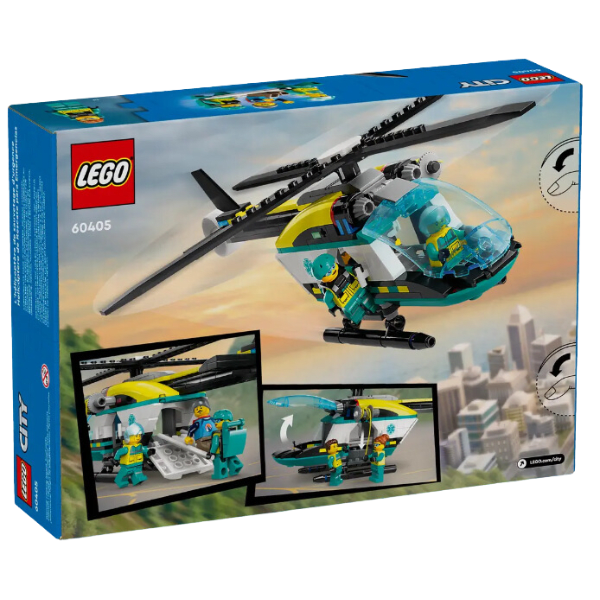 City Helicóptero de Rescate para Emergencias 226 Piezas 60405-2