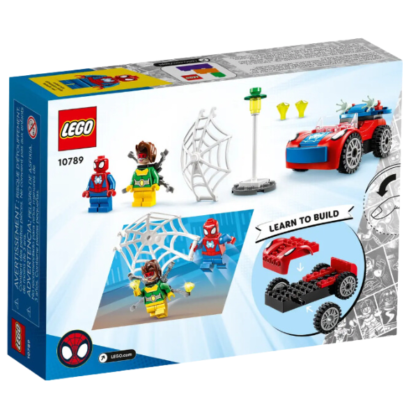 Marvel Spidey Amazing Friends Auto de Spider-Man y Doc Ock 48 Piezas 10789-2