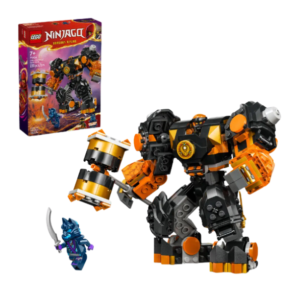 Ninjago Mech Elemental de la Tierra de Cole 235 Piezas 71806-1