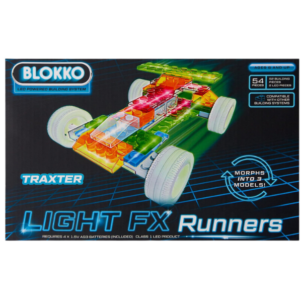 Blokko Auto 3 en 1 Light FX 54 Piezas-0