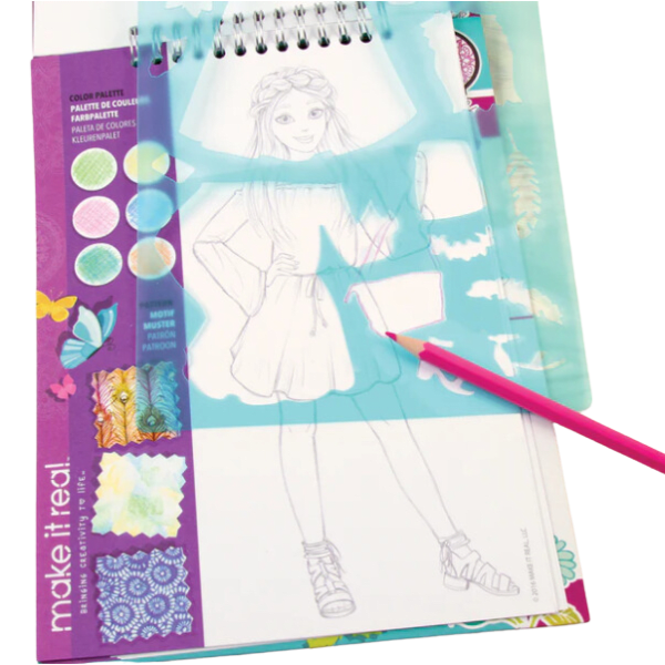 Block de Diseño de Moda Stickers y Plantillas ¡Creatividad Floral!-2
