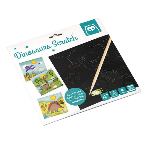 Scratch Art Dinosaurs-0