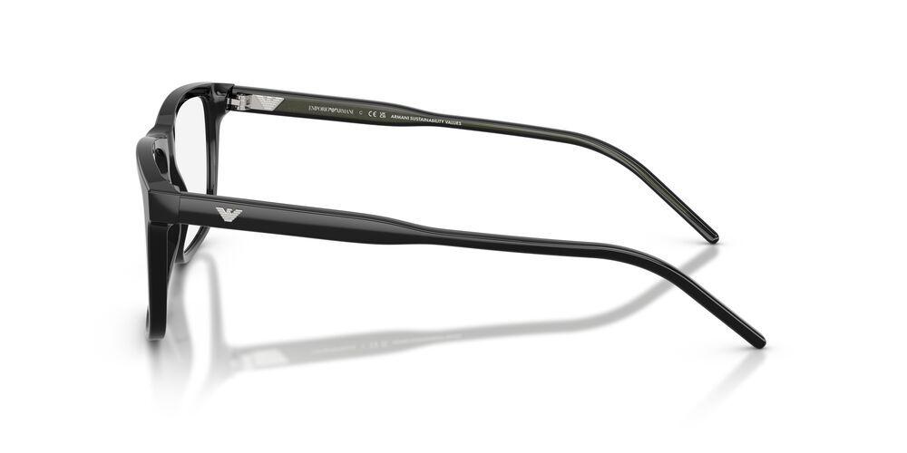 Lentes Ópticos Emporio Armani Shiny Black EA3257 Negro Hombre-2