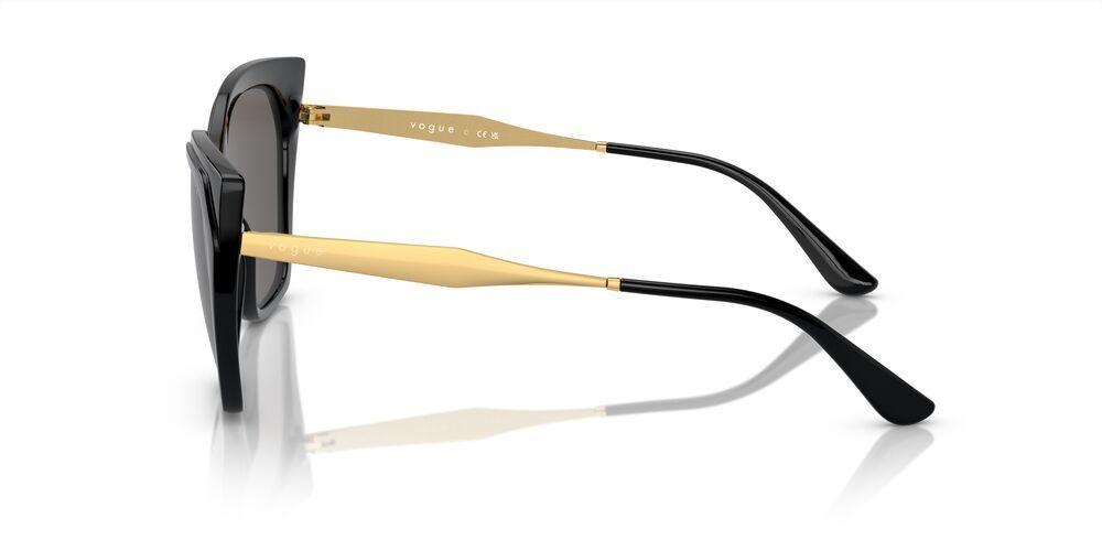 Anteojos De Sol Vogue VO5521S Black Black Smoke Negro Mujer-2