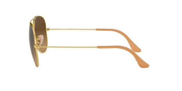 Lentes De Sol Ray-Ban RB3025 Aviator Large Metal Café Unisex-2