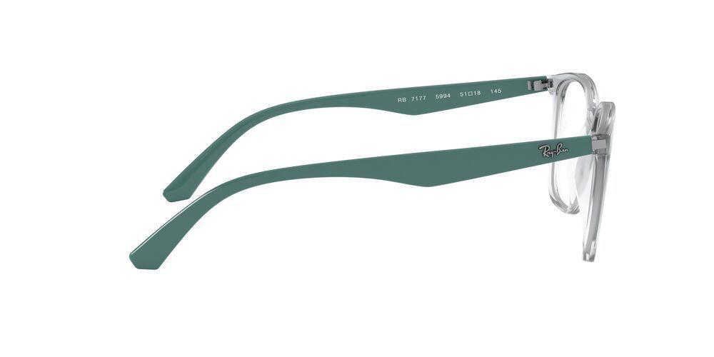 Lentes Ópticos Ray-Ban RX7177 Blanco Unisex-3