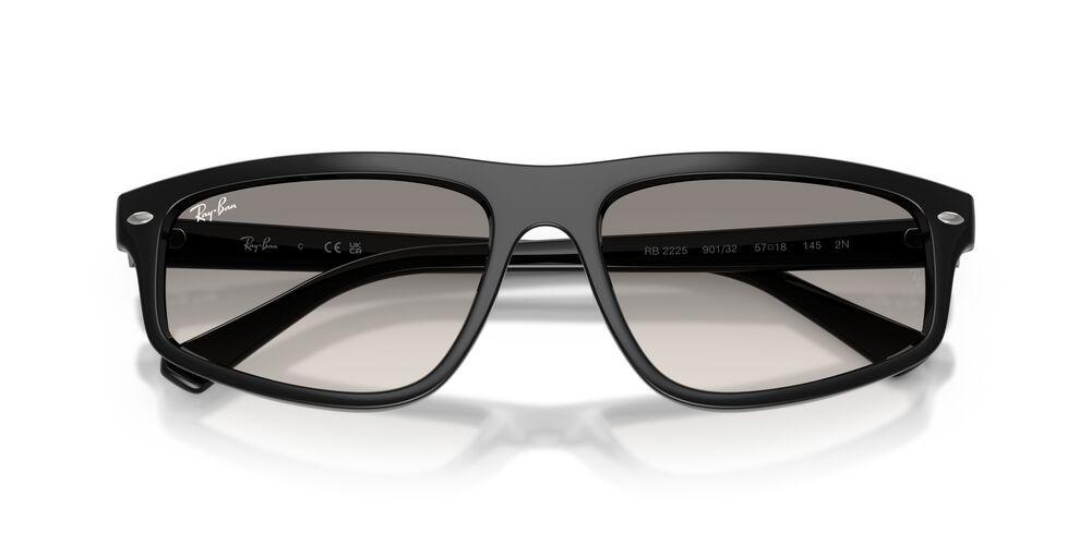 Anteojos De Sol Ray-Ban 0RB2225 Black Clear Gradient Grey Unisex-4
