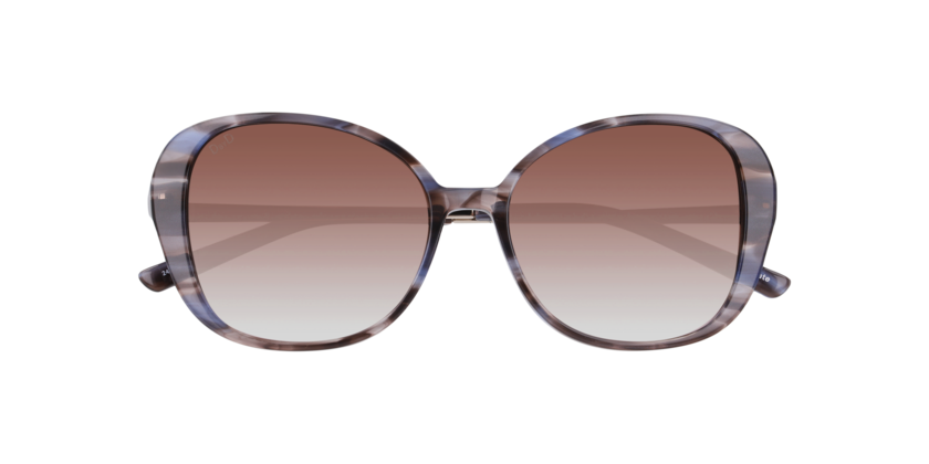 Anteojos De Sol Dbyd DB4051 Blue Brown Stripes Gradient Brown Café Mujer-4