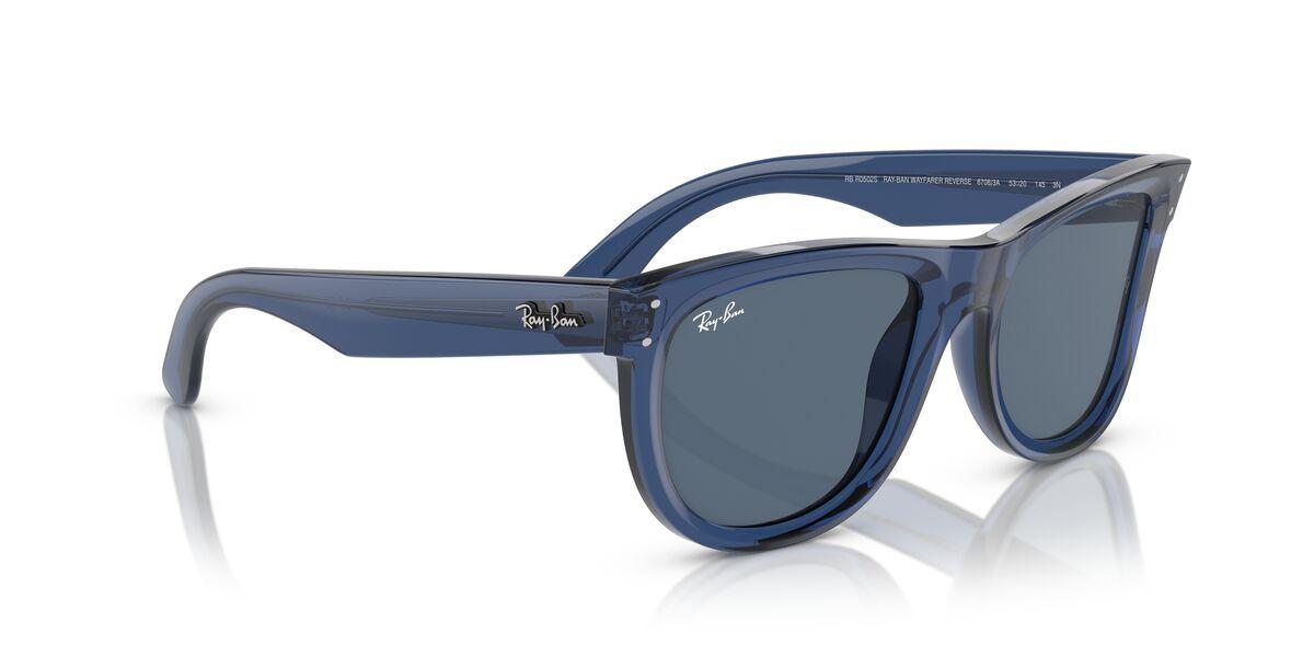 Lentes De Sol Ray-Ban RBR0502S Wayfarer Reverse Azul Unisex-2