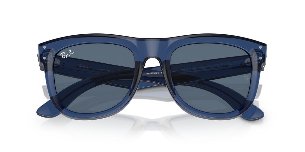 Lentes De Sol Ray-Ban RBR0502S Wayfarer Reverse Azul Unisex-4