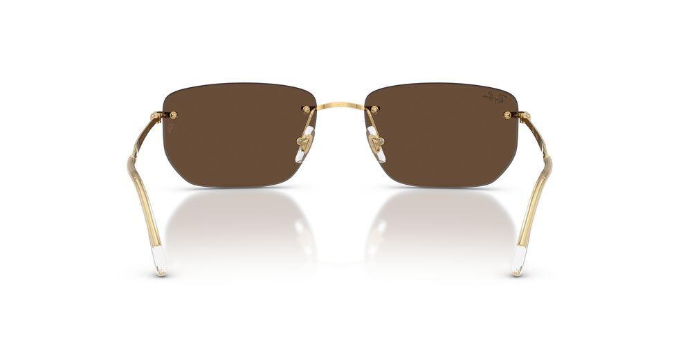 Anteojos De Sol Ray-Ban RB3768 Arista Dark Brown Dorado Unisex-3