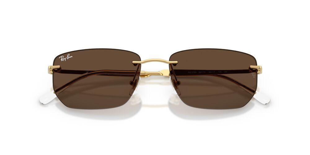 Anteojos De Sol Ray-Ban RB3768 Arista Dark Brown Dorado Unisex-4