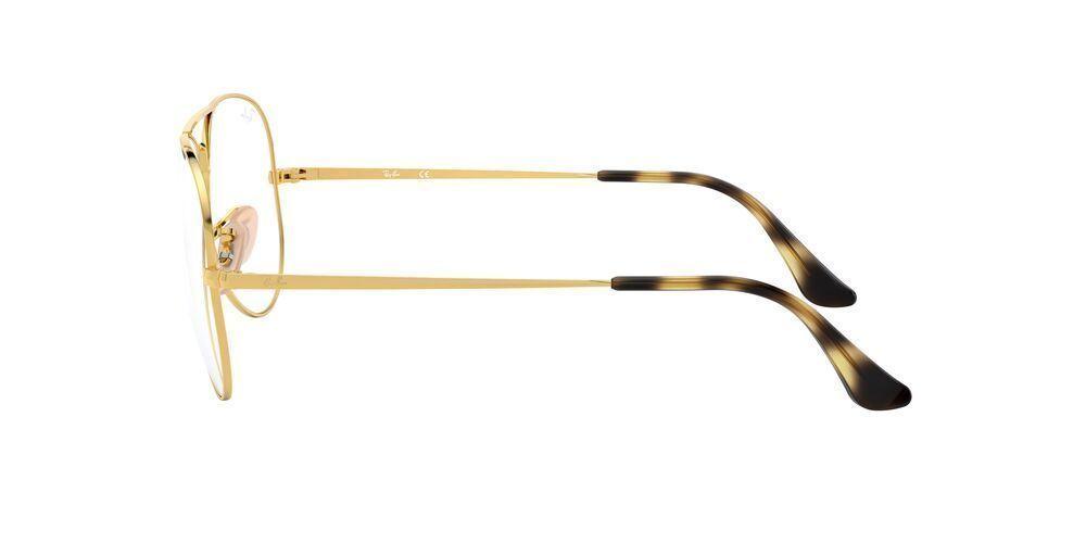 Lentes Ópticos Ray-Ban RX6489 Dorado Unisex-2
