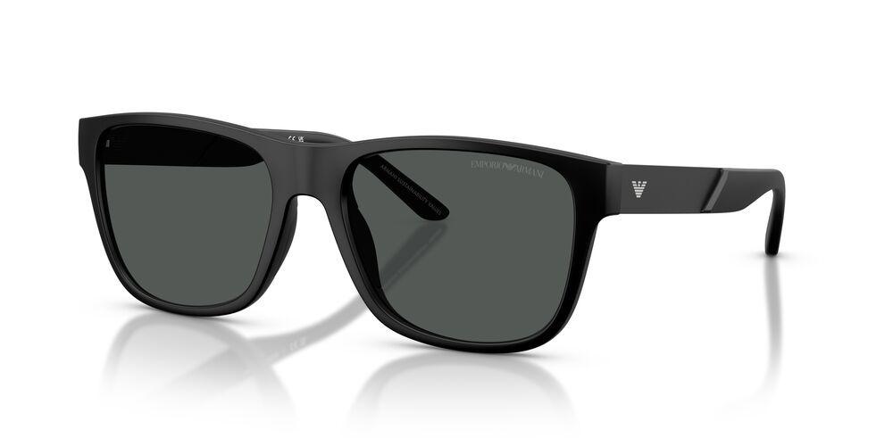 Lentes De Sol Emporio Armani Matte Black Dark Grey EA4243 Negro Hombre-1