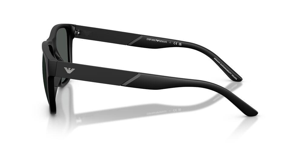 Lentes De Sol Emporio Armani Matte Black Dark Grey EA4243 Negro Hombre-2