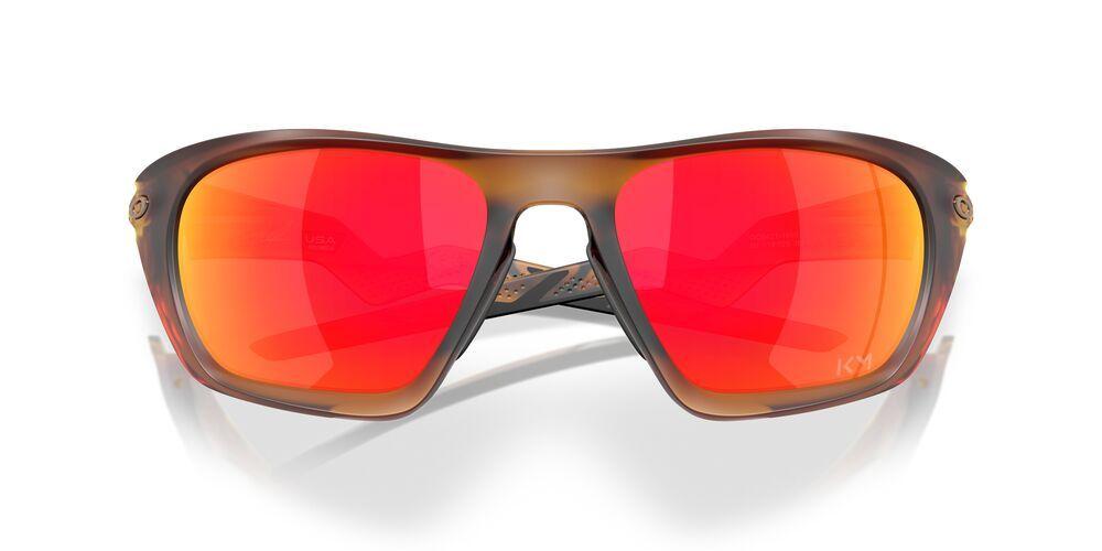 Anteojos De Sol Oakley OO9431 Lateralis Matte Dark Amber Prizm Ruby Ambar Hombre-4