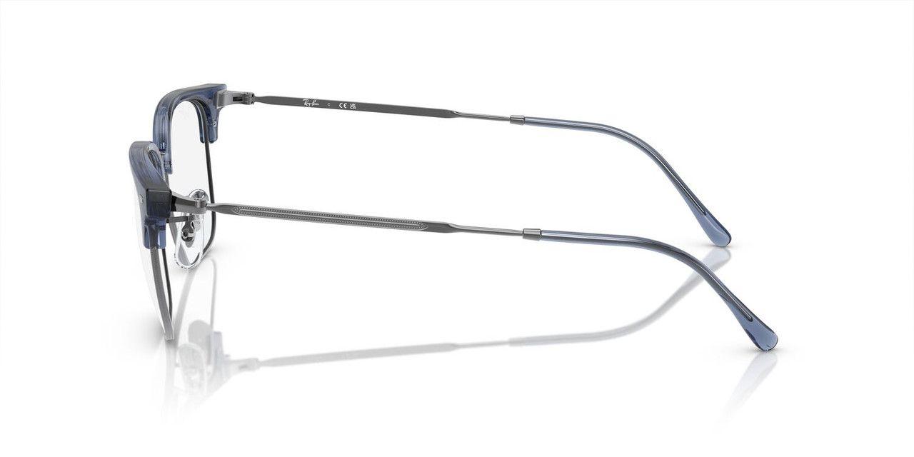 Anteojos Ópticos Ray-Ban RX7216 New Clubmaster Azul Unisex-4