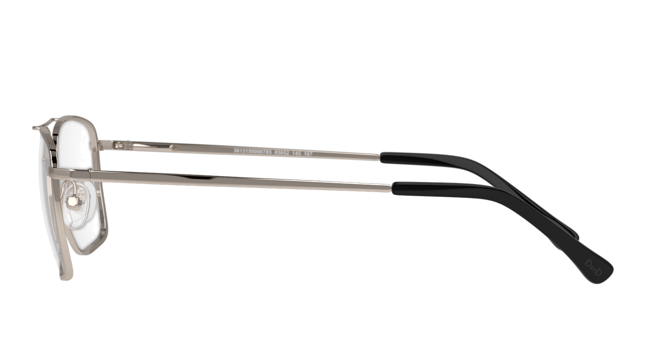 Anteojos Ópticos Dbyd DB1039 Dyh15 Plateado Hombre-3