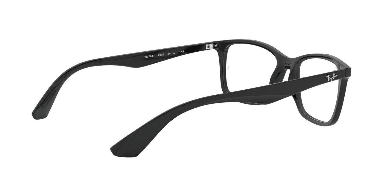 Lentes Ópticos Ray-Ban RX7047 Negro Unisex-8