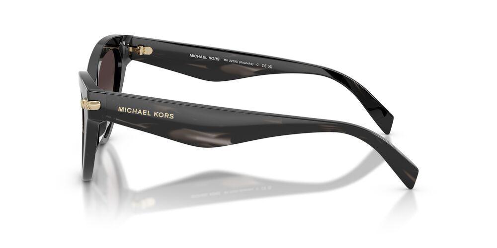 Anteojos De Sol Michael Kors MK2259U Roanoke Black Horn Light Grey Gradient Negro Mujer-2