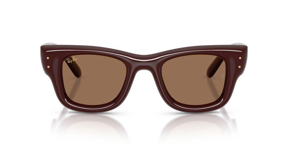 Anteojos De Sol Ray-Ban Wayfarer Puffer Dark Brown Dark Brown 0RB4940 Café Unisex-0