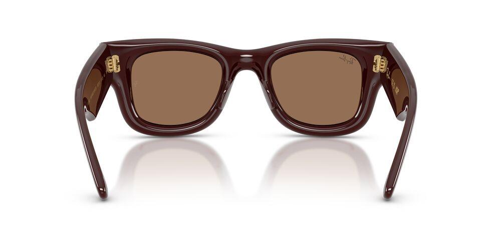 Anteojos De Sol Ray-Ban Wayfarer Puffer Dark Brown Dark Brown 0RB4940 Café Unisex-3