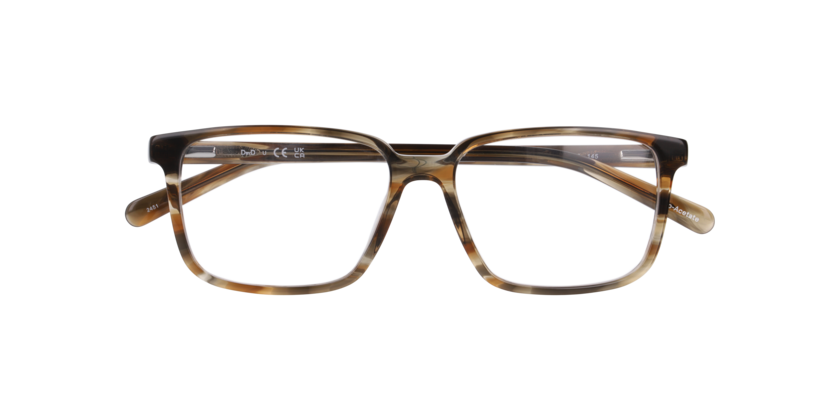 Anteojos Ópticos Dbyd DB2145 Translucent Brown Stripes Café Hombre-4