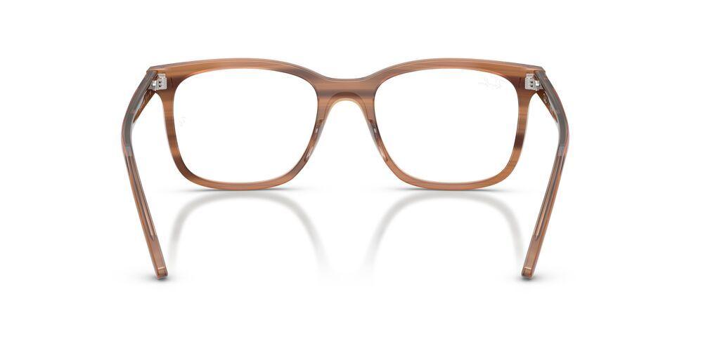Anteojos Ópticos Ray-Ban RX5446 Striped Brown Café Unisex-3