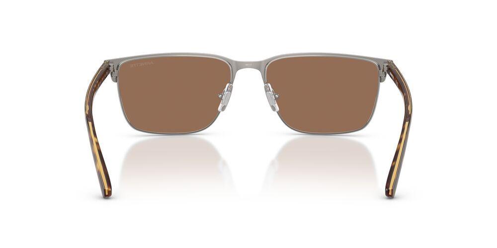 Anteojos De Sol Arnette AN3094 Hampere Brushed Gunmetal Dark Brown Gris Hombre-3