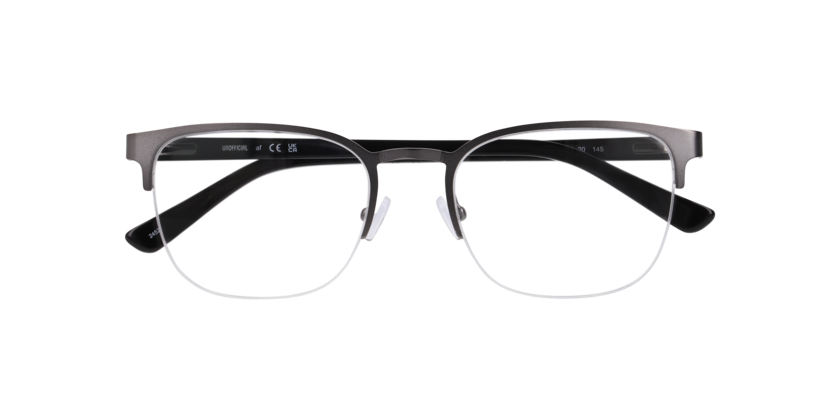 Anteojos Ópticos Unofficial UO1197 Satin Gun Gris Hombre-4