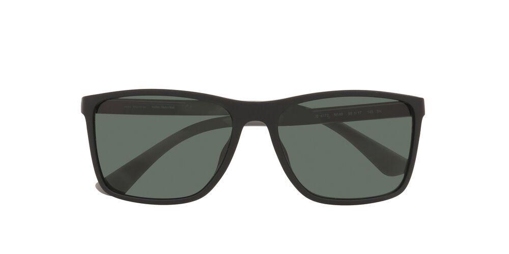 Anteojos De Sol Jean Monnier 0J84172 Matte Black Dark Green Hombre-4