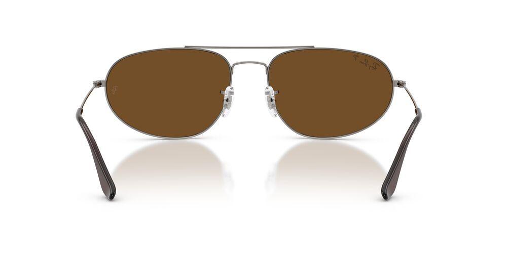 Anteojos De Sol Ray-Ban RB3945 Gunmetal Brown Polar Gris Unisex-3