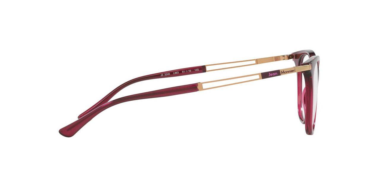Anteojos Ópticos Jean Monnier J83246  Burdeo Mujer-5