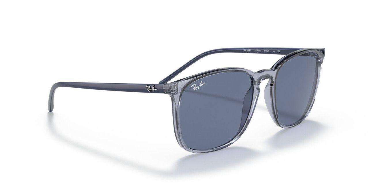 Lentes De Sol Ray-Ban RB4387  Azul Unisex-0