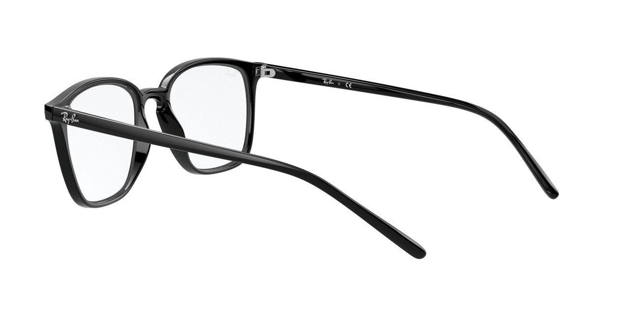 Lentes Ópticos Ray-Ban RX7185 Negro Unisex-4