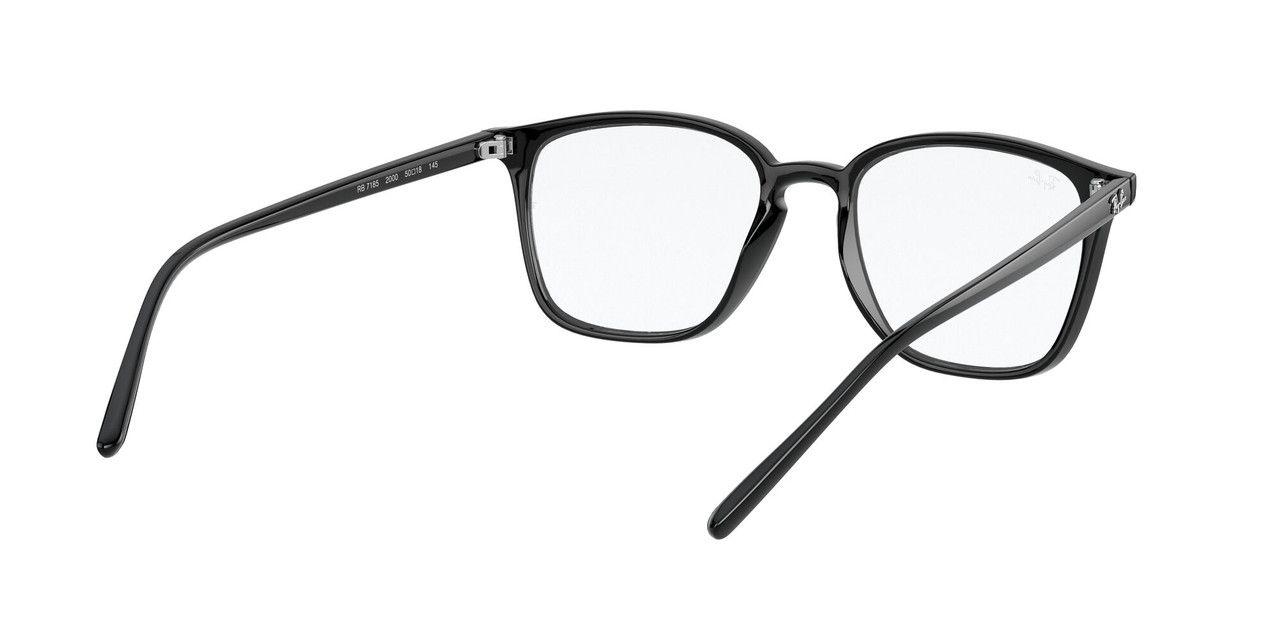 Lentes Ópticos Ray-Ban RX7185 Negro Unisex-7
