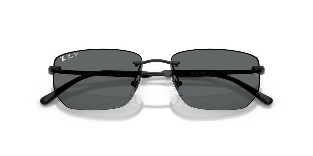 Anteojos De Sol Ray-Ban RB3768 Black Dark Grey Polar Negro Unisex-4