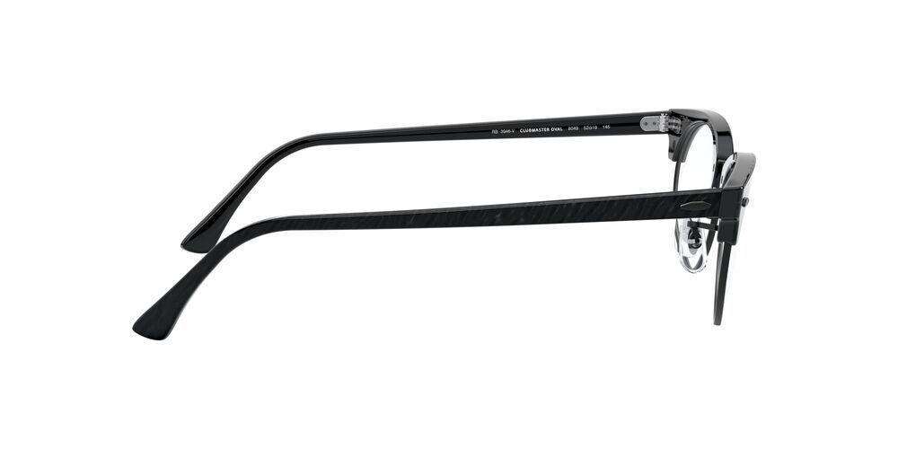 Lentes Ópticos Ray-Ban Clubmaster Oval RX3946V Negro-3